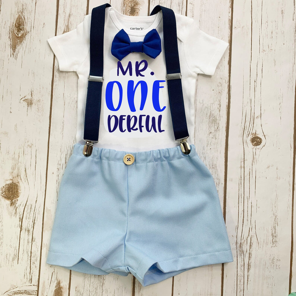 Boys Suspenders and Bow Tie